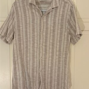 Men's Striped Short Sleeve Shirt